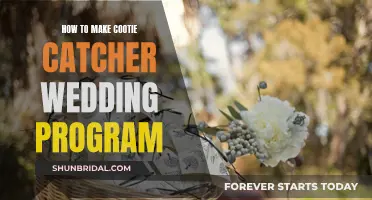 Crafting Cootie Catcher Wedding Programs: A Creative Guide