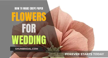 Crafting Crepe Paper Flowers for Your Wedding Day