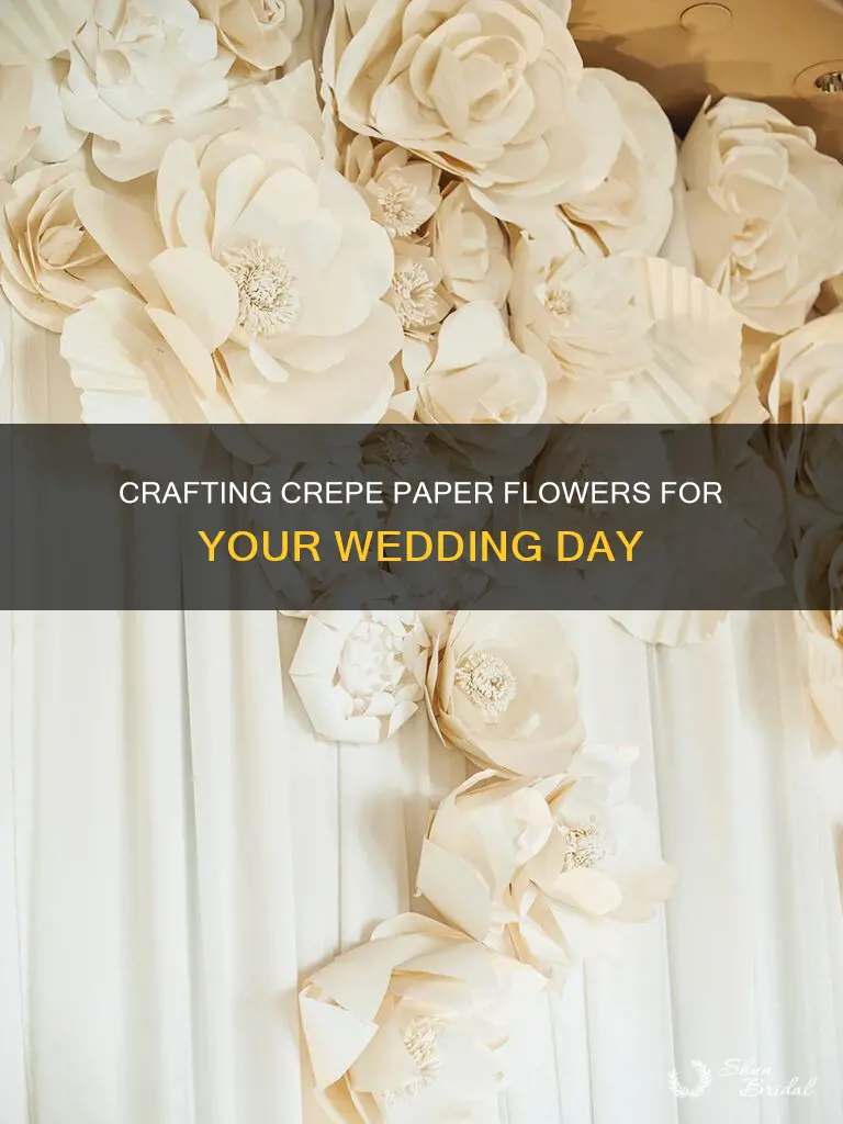 how to make crepe paper flowers for wedding