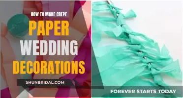 Creating Wedding Decorations with Crepe Paper: A Guide