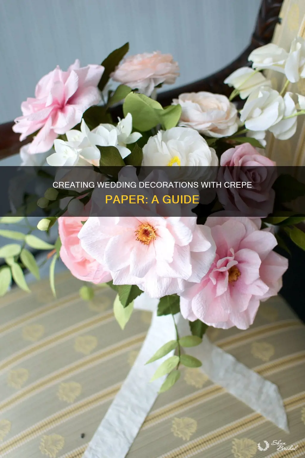 how to make crepe paper wedding decorations