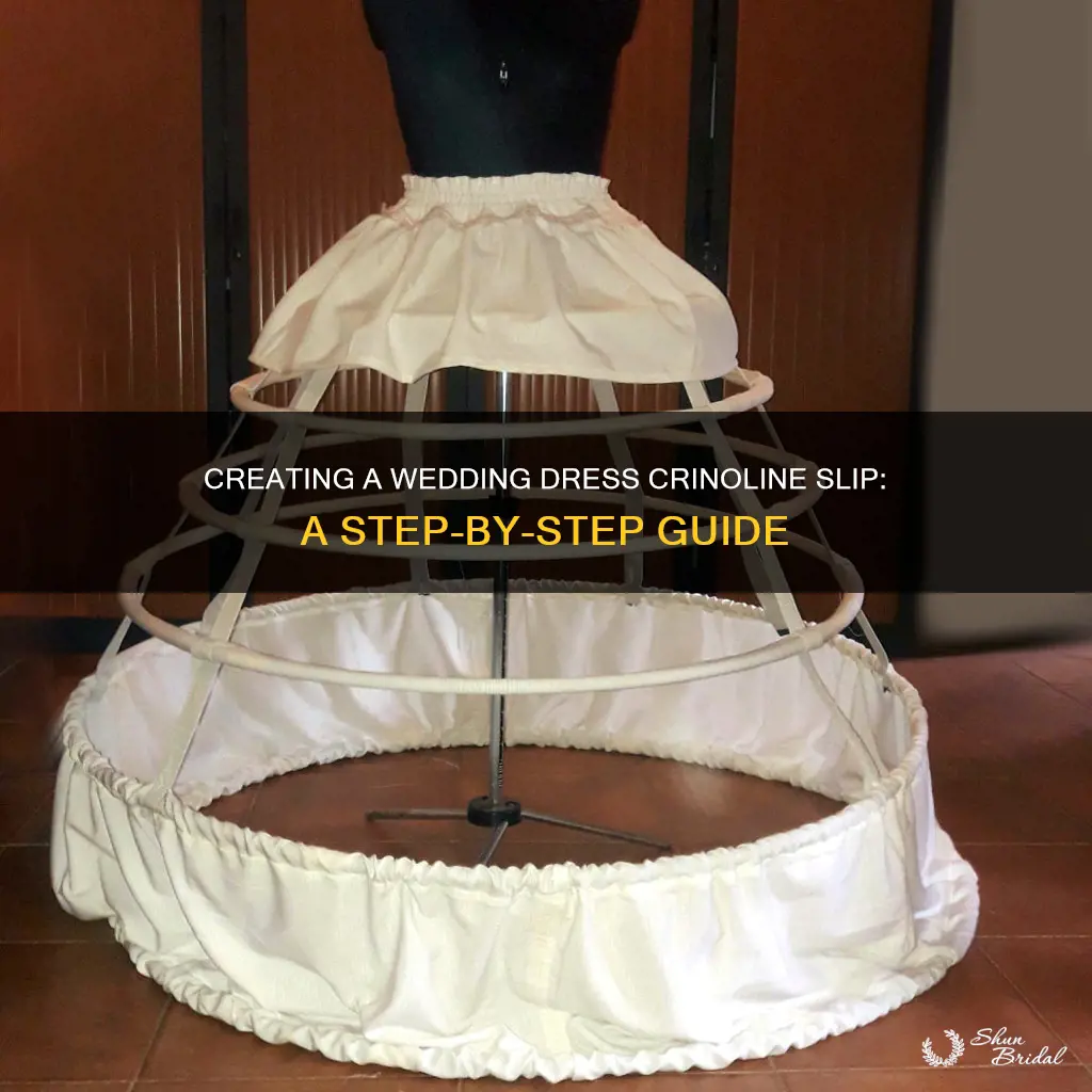 how to make crinoline slip for wedding dress