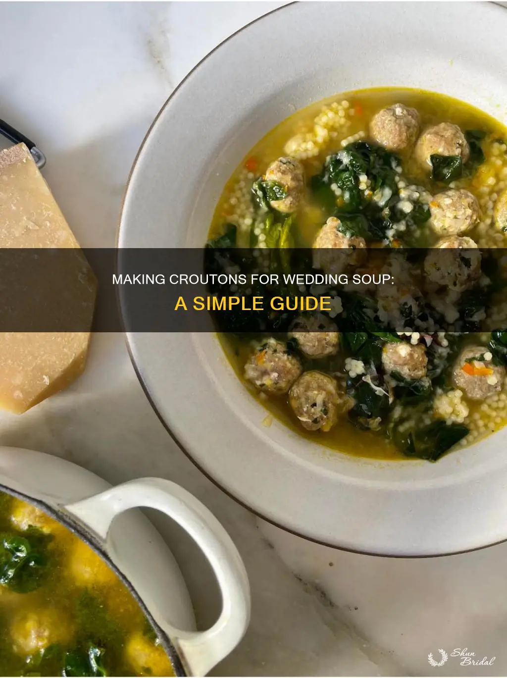 how to make croutons for wedding soup