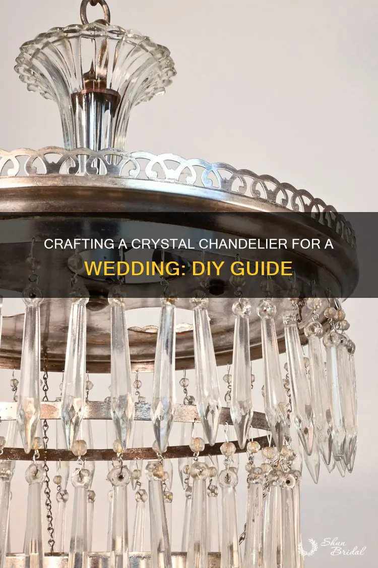 how to make crystal chandelier for wedding