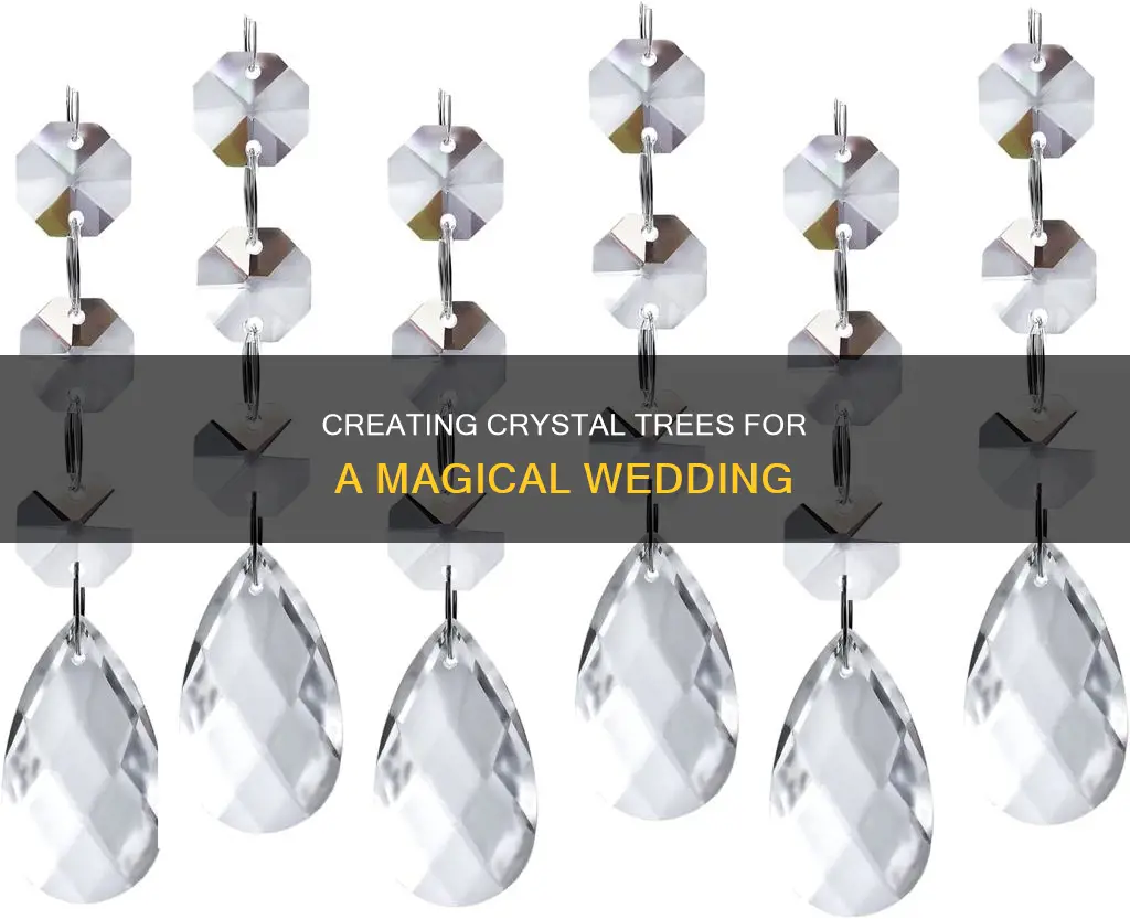 how to make crystal trees for wedding