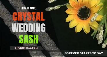 Creating a Sparkling Crystal Wedding Sash