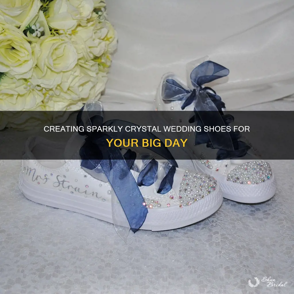 how to make crystal wedding shoes