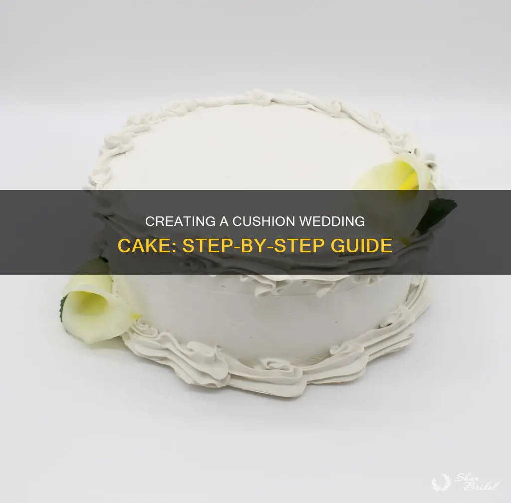 how to make cushion wedding cake