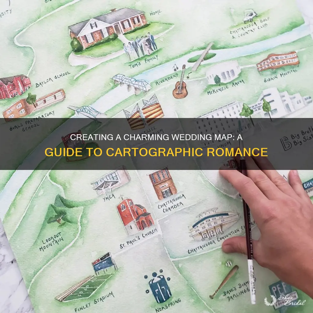 how to make cute map for wedding