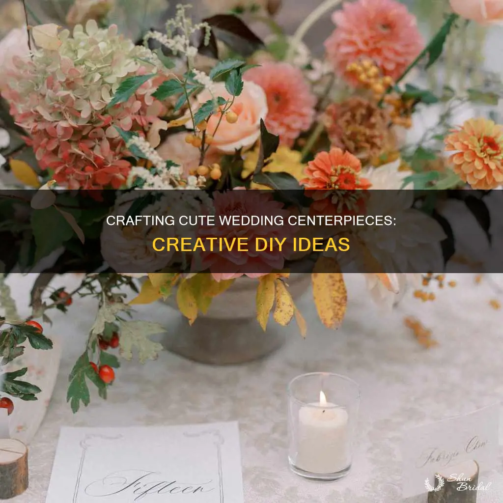 how to make cute wedding centerpieces