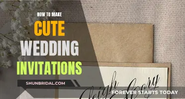 Crafting Cute Wedding Invitations: Creative DIY Ideas