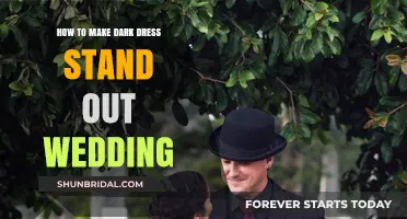 Make Your Dark Dress Pop at Your Wedding