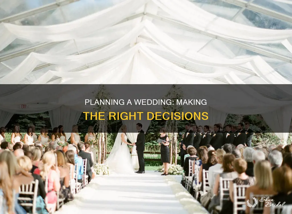 how to make decisions about weddings