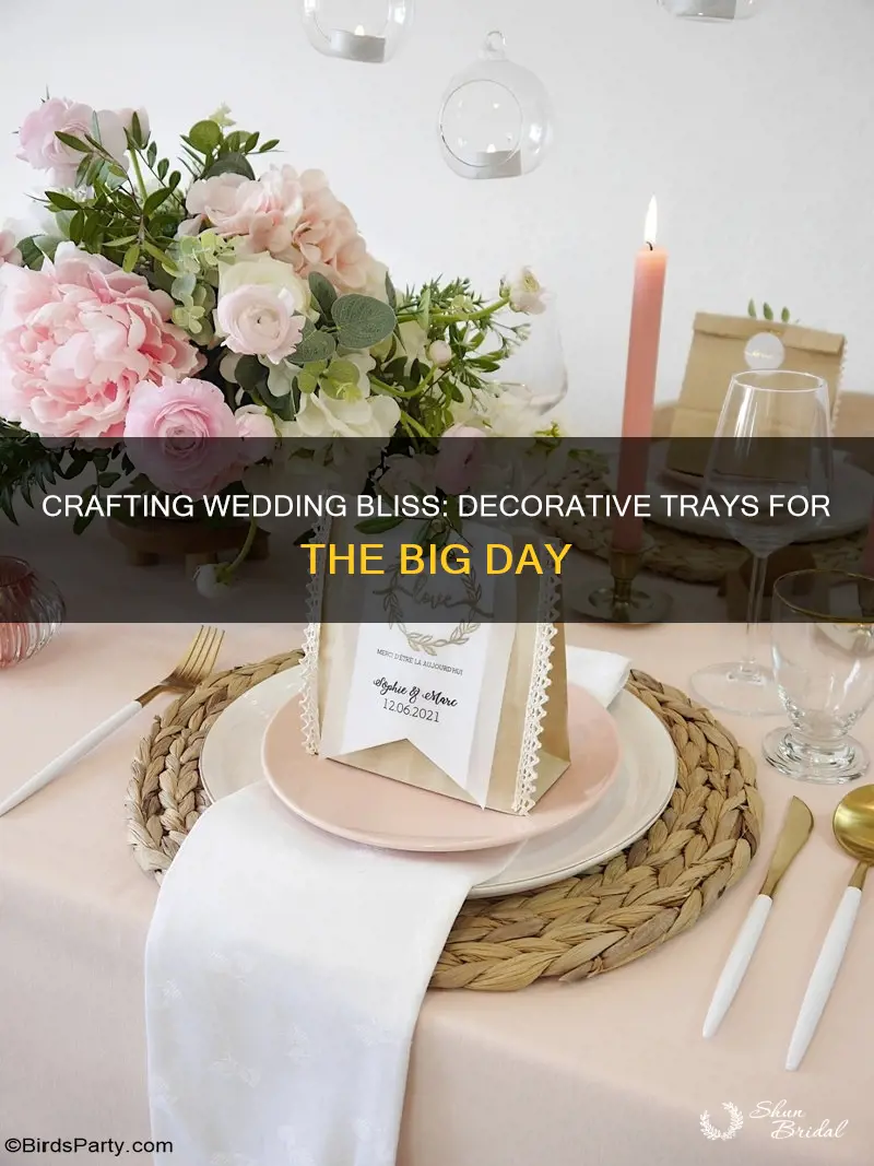 how to make decorative wedding trays