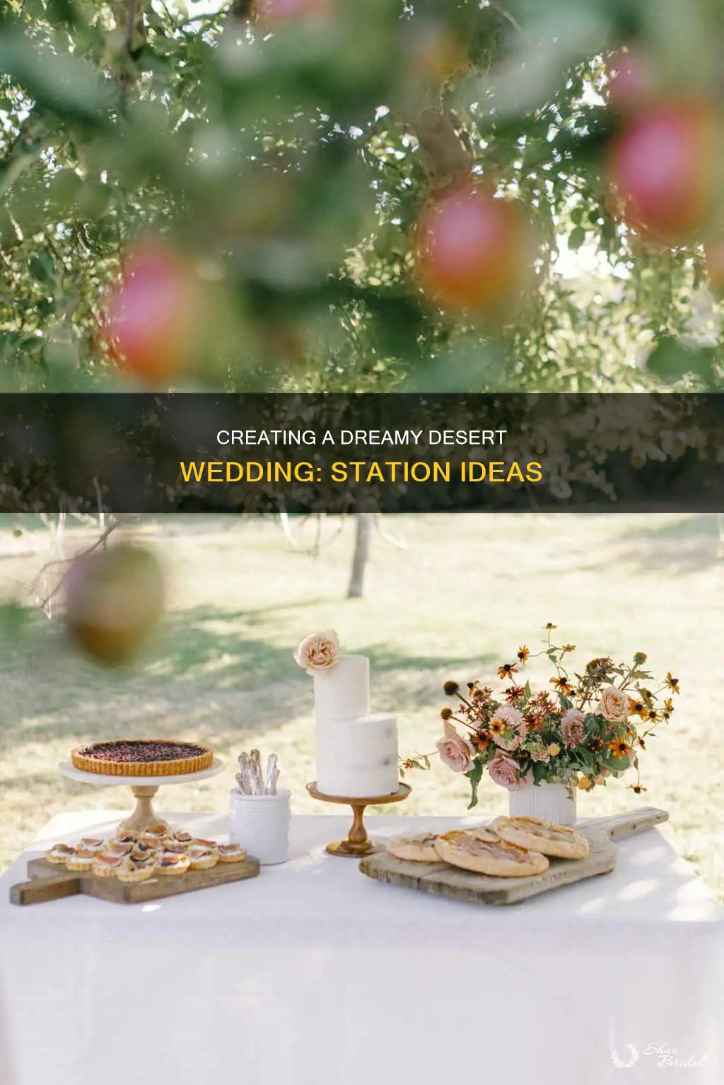 how to make desert station for wedding