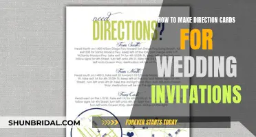 Creating Direction Cards for Wedding Invitations