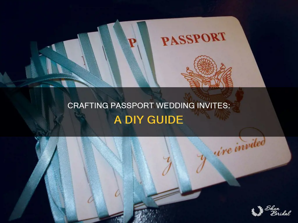 how to make diy passport wedding invitations