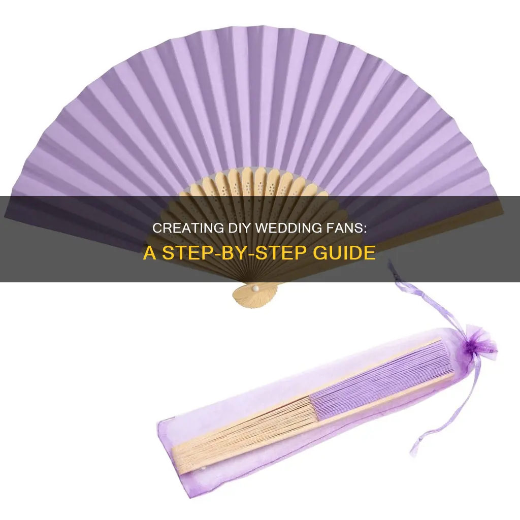 how to make diy wedding fans