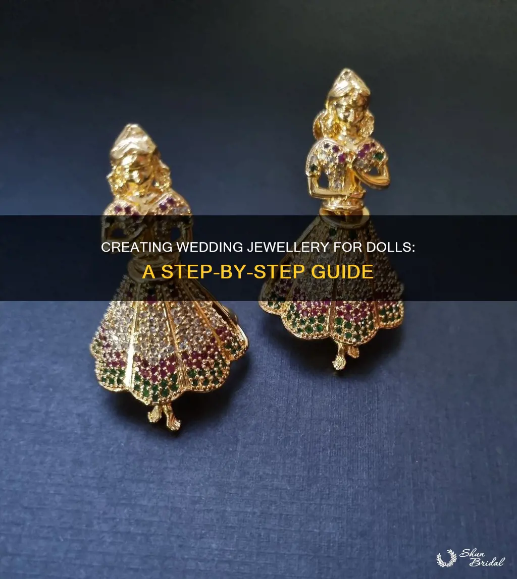 how to make doll wedding jewellery