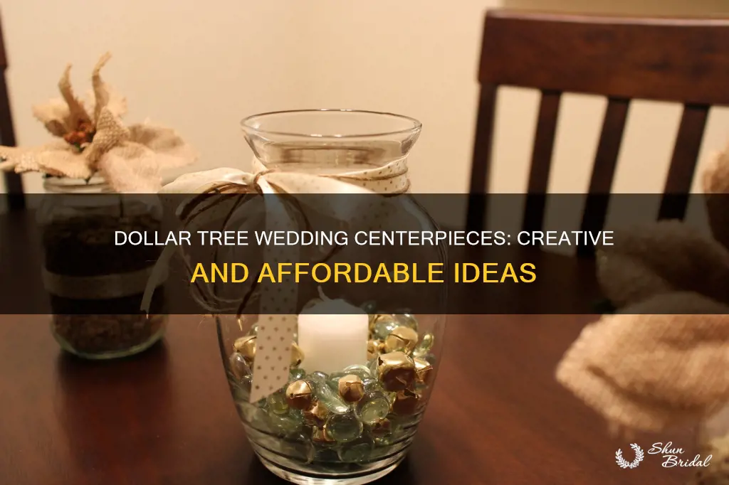 how to make dollar tree wedding centerpieces