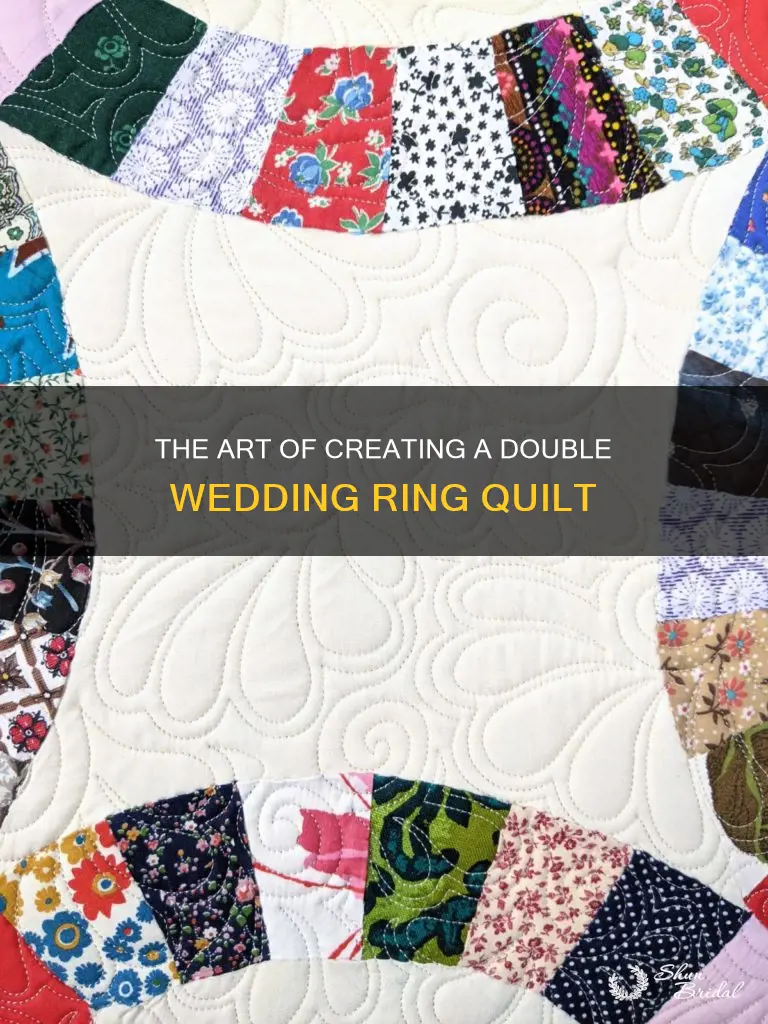 how to make double wedding ring quilt