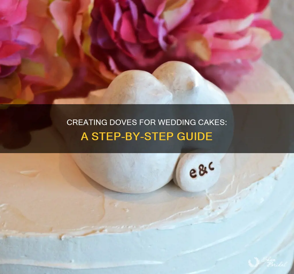 how to make doves for a wedding cake