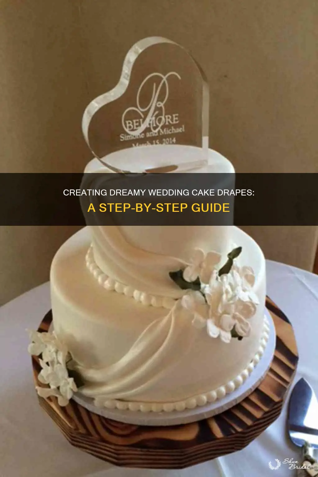 how to make drapes for wedding cakes