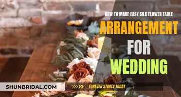 Silk Flower Table Arrangements for Your Wedding Made Easy