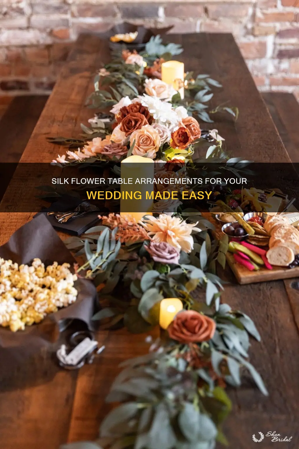 how to make easy silk flower table arrangement for wedding