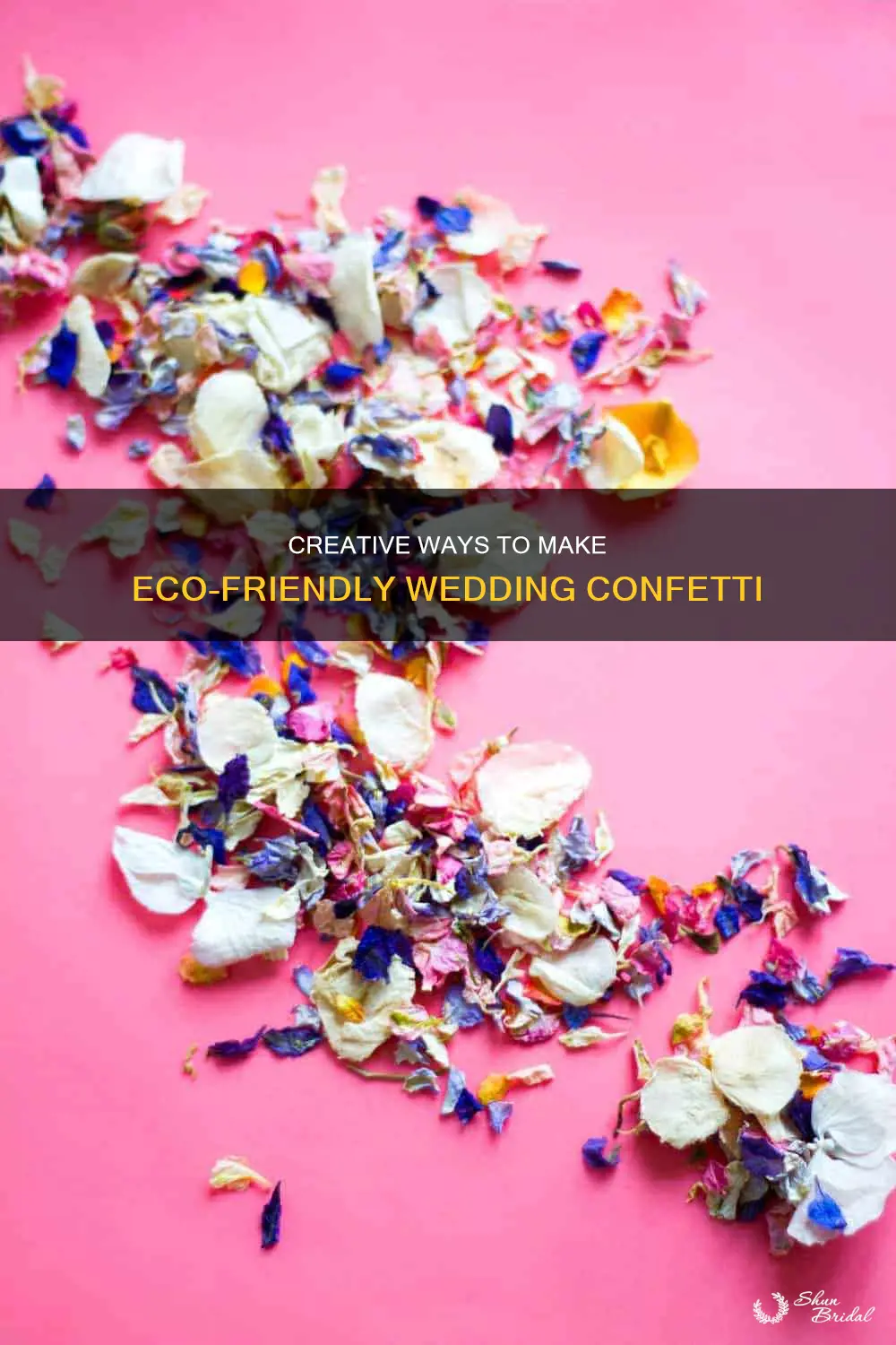 how to make eco friendly wedding confetti