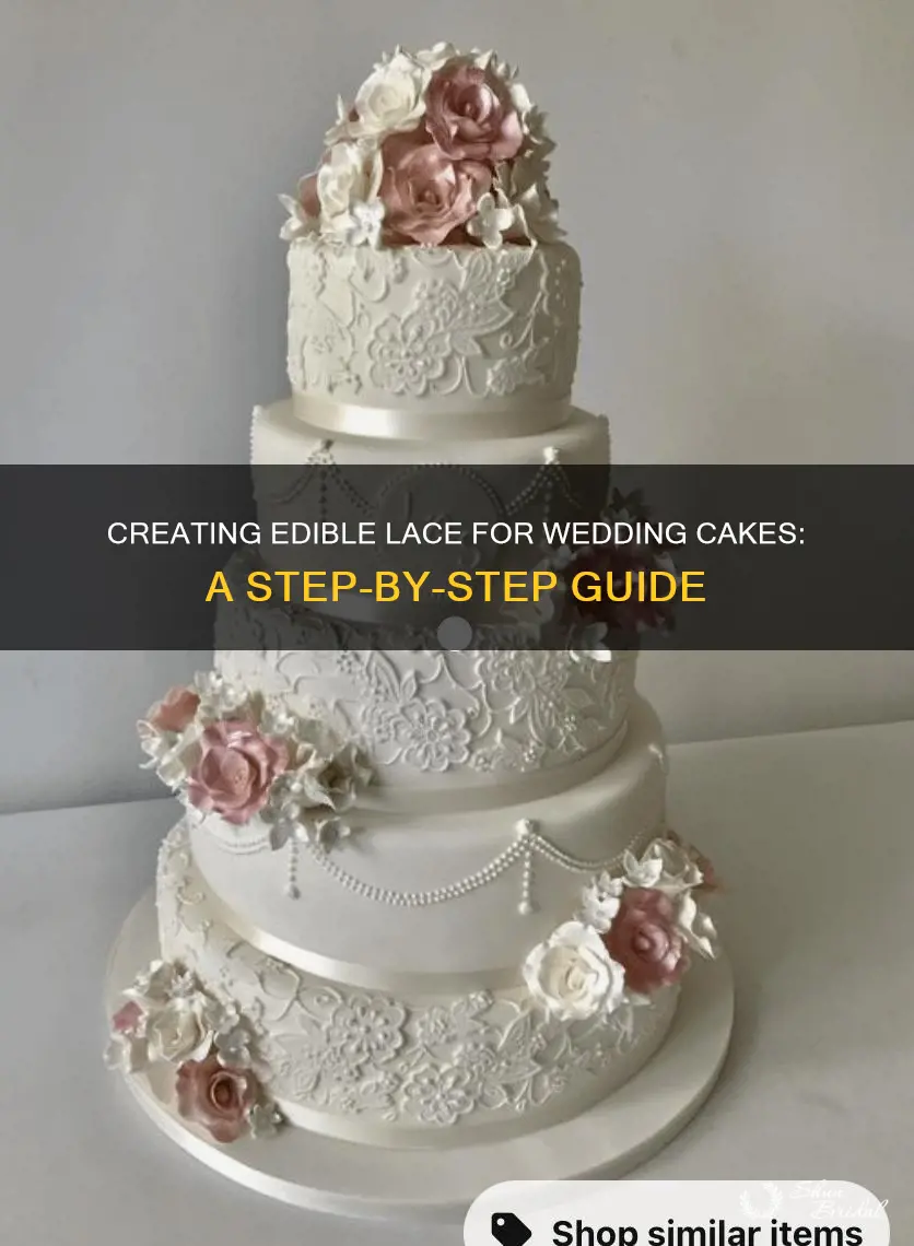 how to make edible lace for wedding cakes