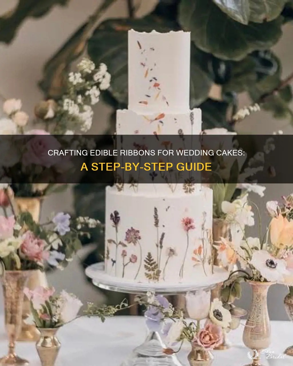 how to make edible ribbon for wedding cakes