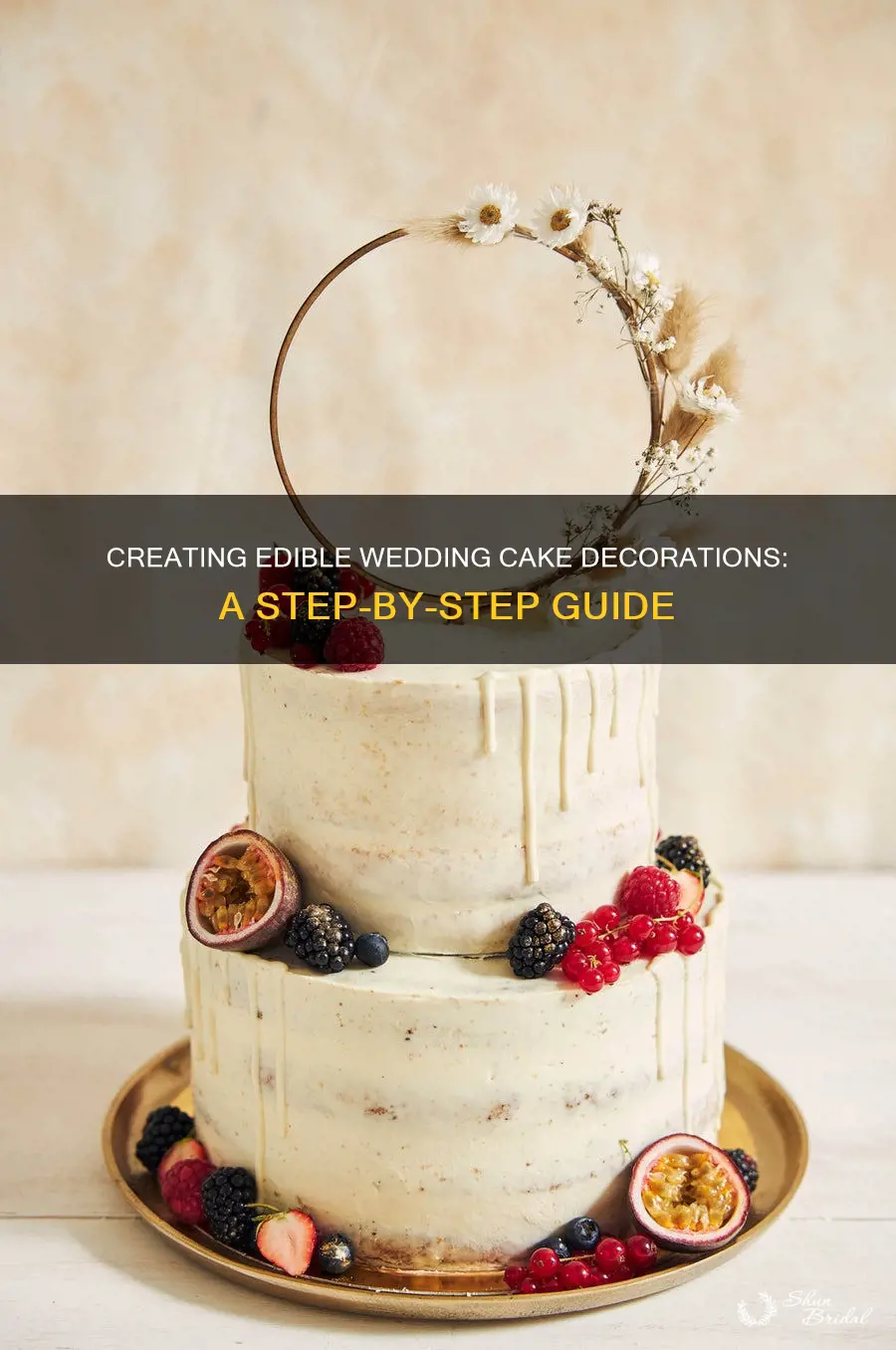 how to make edible wedding cake decorations