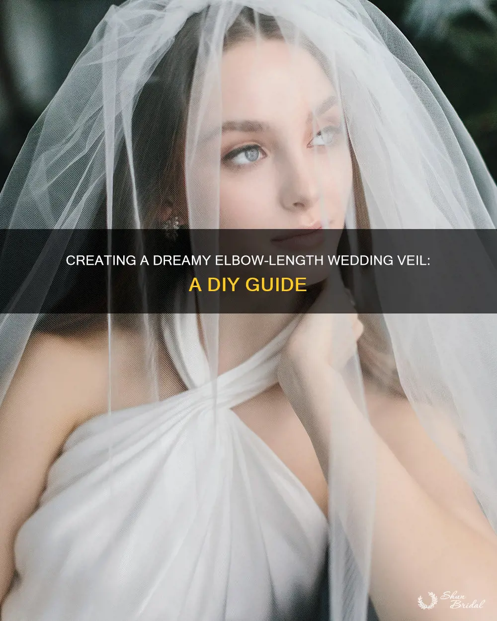 how to make elbow length wedding veil