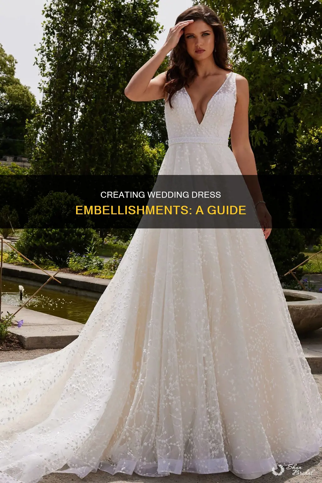 how to make embellishments for wedding dress