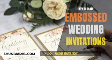 Creating Elegant, Embossed Wedding Invites at Home