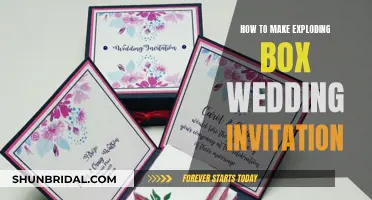 Crafting Exploding Box Invites for Your Big Day