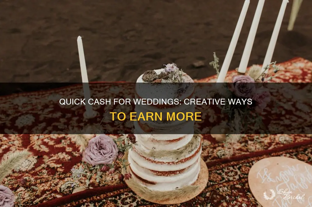 how to make extra money fast for wedding