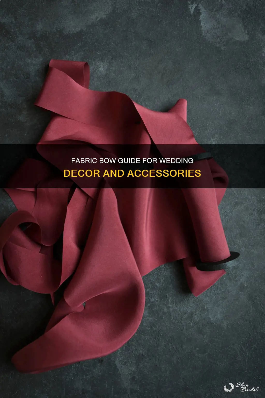 how to make fabric bows for weddings