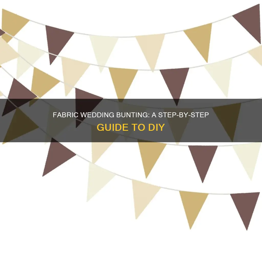 how to make fabric bunting for wedding