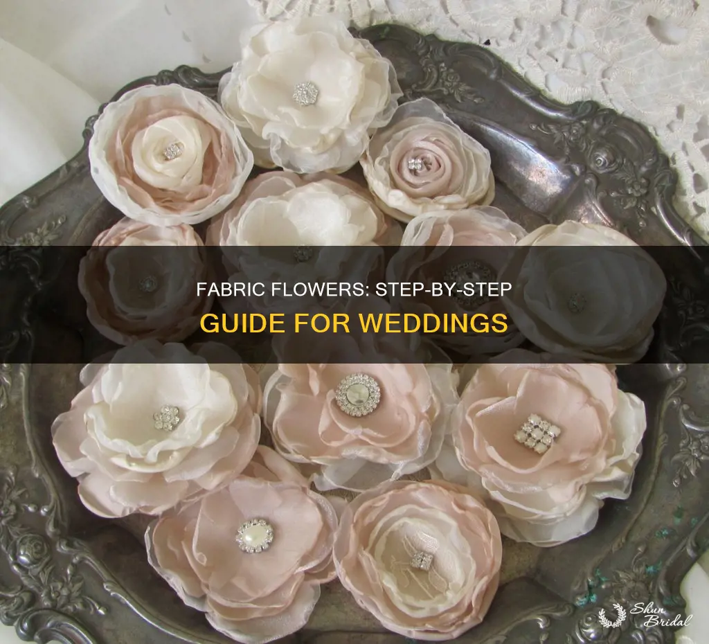 how to make fabric flowers for wedding step by step