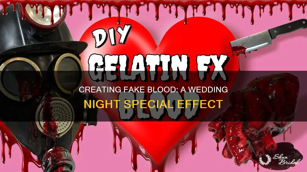 how to make fake blood for wedding night