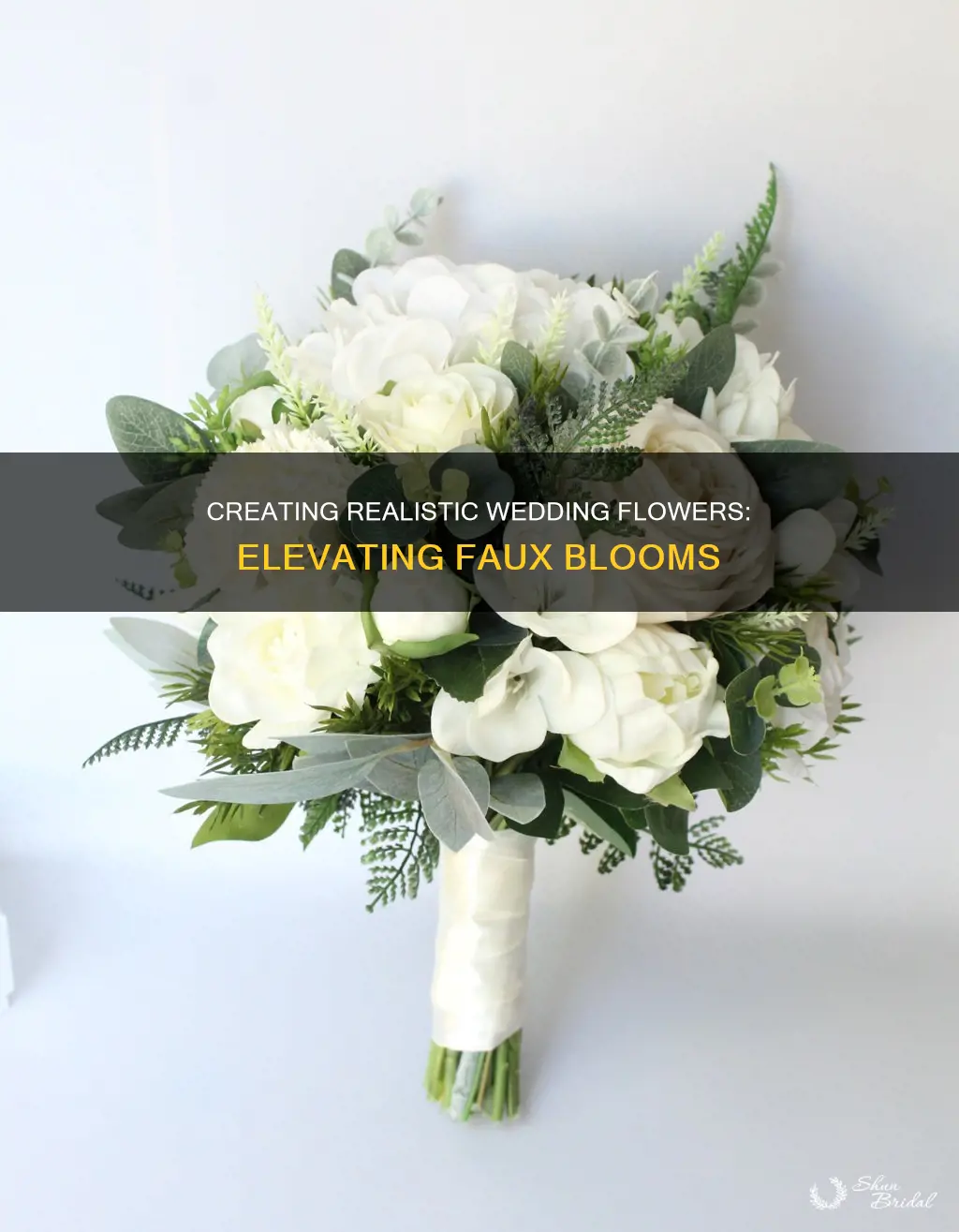 how to make fake flowers look real wedding