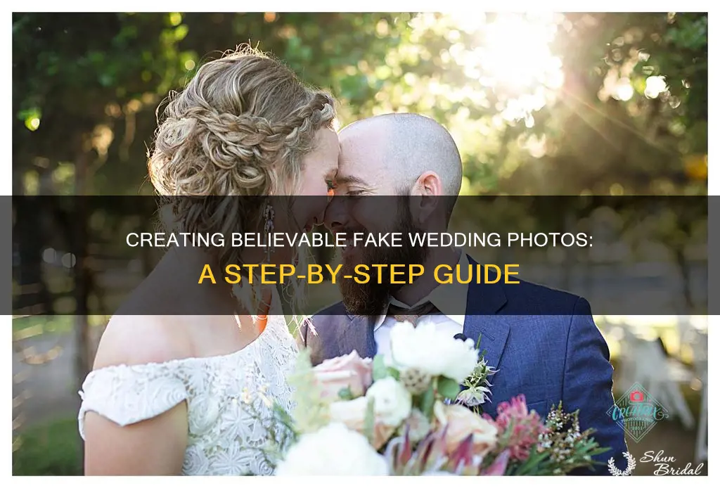 how to make fake wedding photo