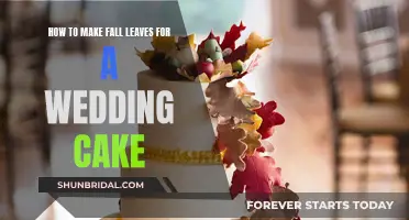 Creating a Wedding Cake with Fall Leaves