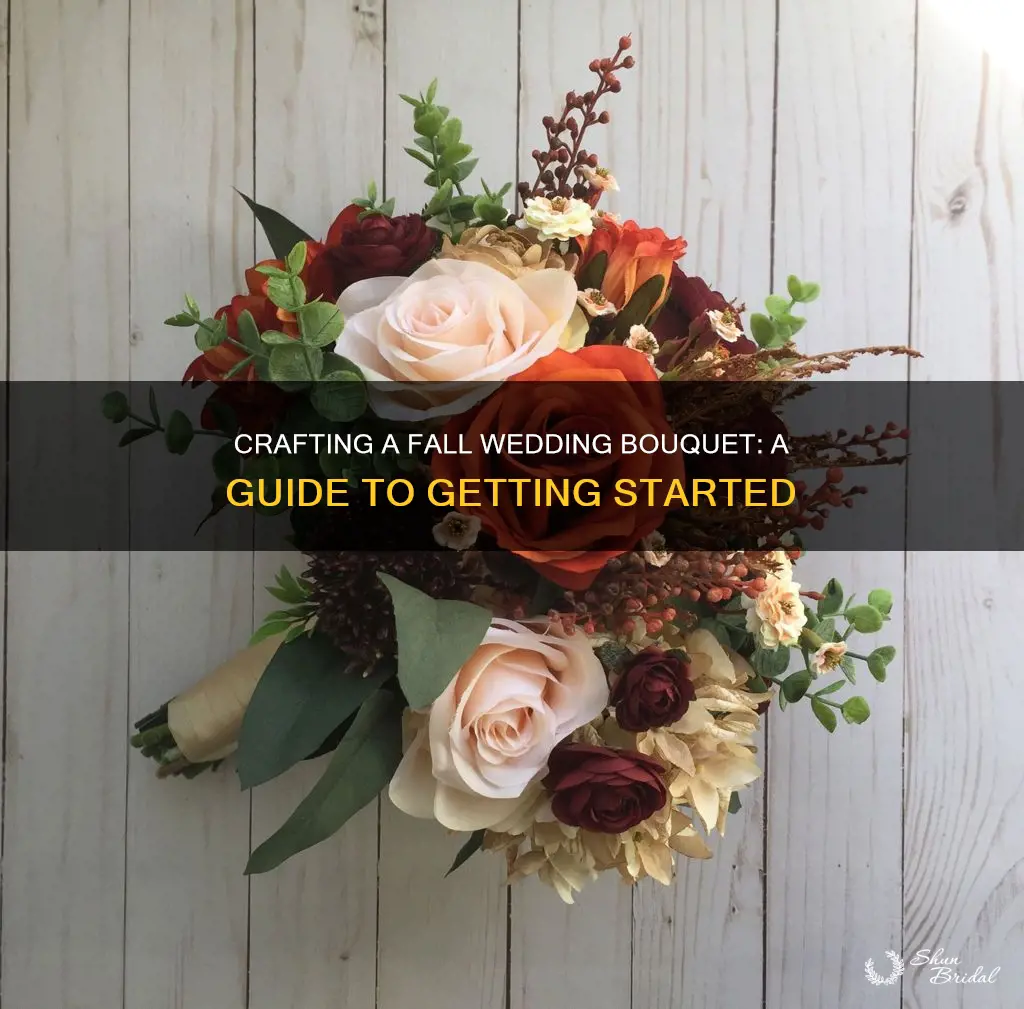 how to make fall wedding bouquet