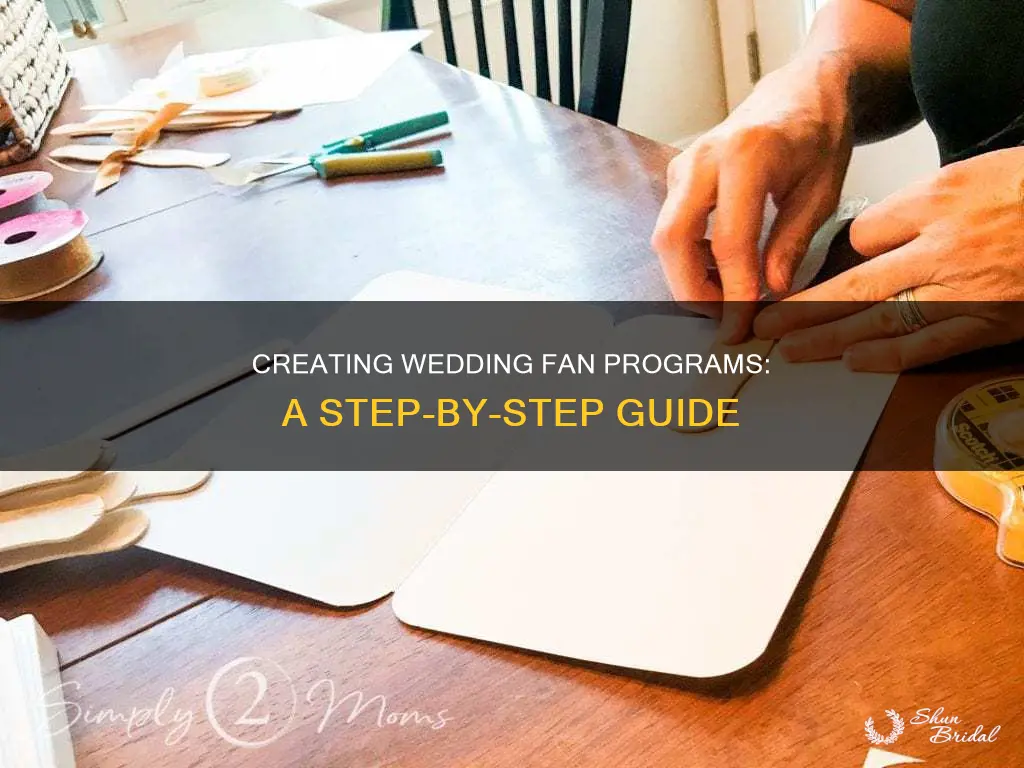 how to make fan programs for wedding