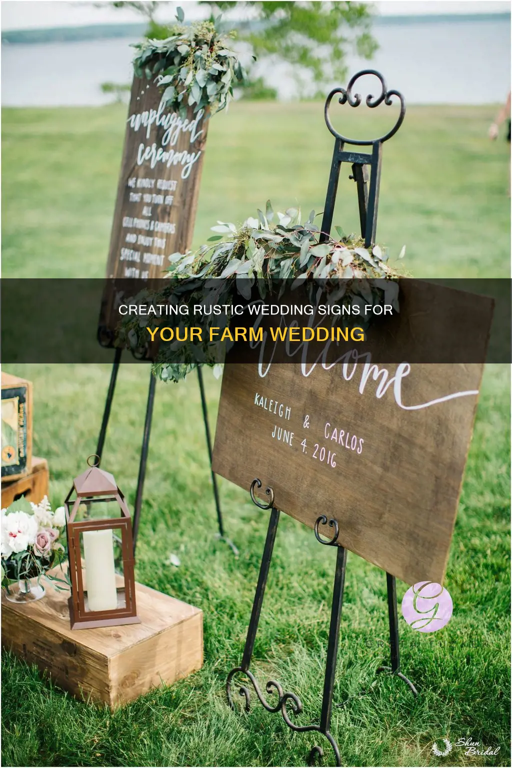 how to make farm wedding signs