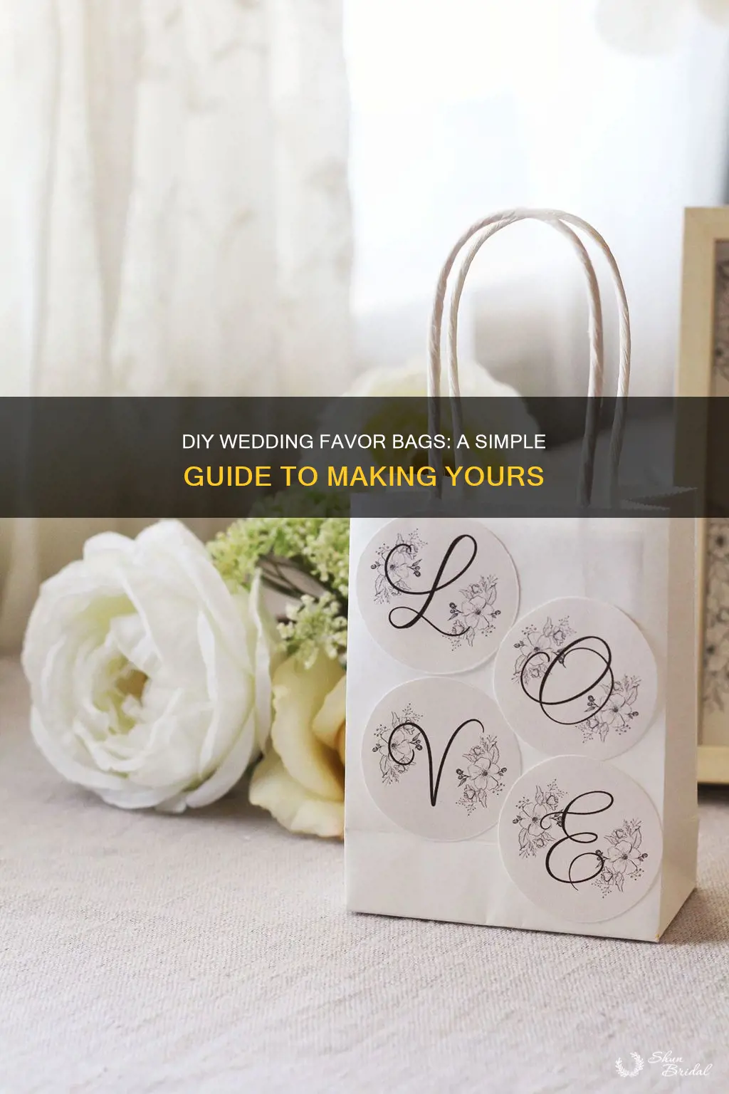 how to make favor bags for a wedding