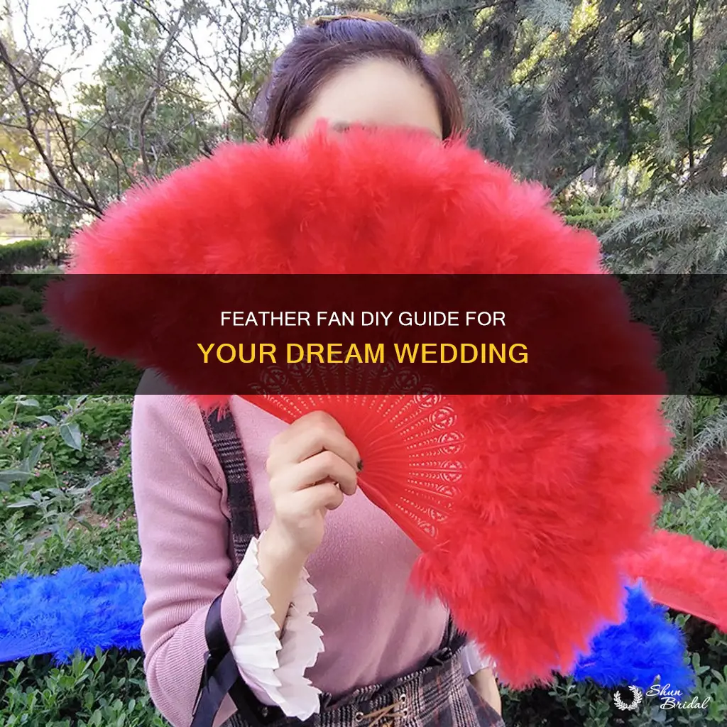 how to make feather fans for weddings